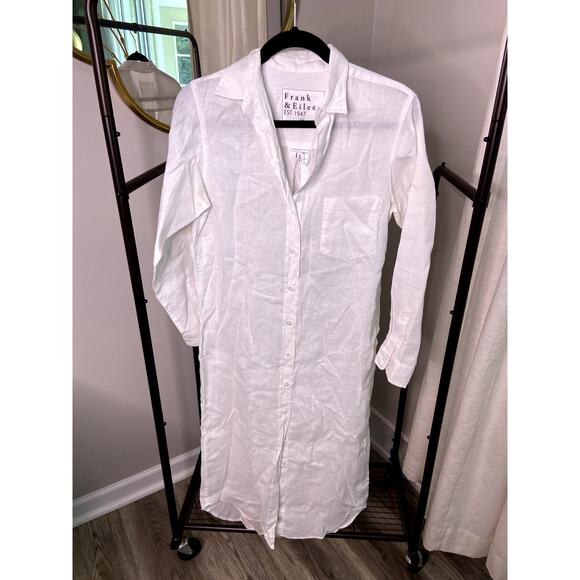 Frank and Eileen Rory Shirt Dress Linen size XXS - Picture 2 of 6